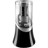 Westcott 14888 iPoint Evolution Electric Pencil Sharpener, Black and Silver