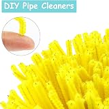 G2PLUS Yellow Craft Pipe Cleaners 30cm 6mm Chenille Stem 100pcs view 2