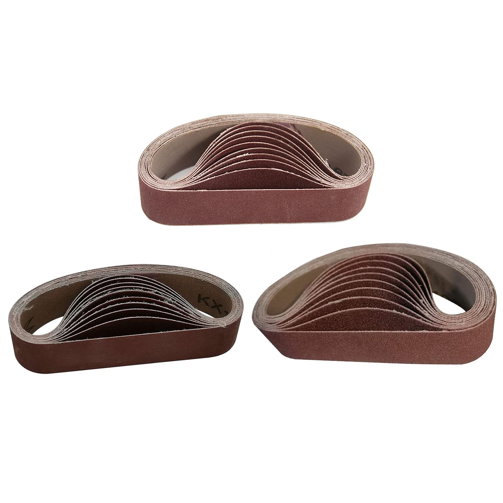 YUMILI Mini Electric Tape Machine, Aluminium Oxide Tape, 30 x 330 mm, 80/240/800#, Pack of 30