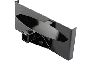 ECOTRIC 1/4" Mini Skid Steer Attachment Plate Compatible with Boxer Ramrod Toro Dingo Ditch Witch Finn Thomas Vermeer Tractor Loader Skid Steer 2" Receiver Hitch Mount Plate Steel Black