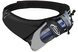 AiRunTech Running Hydration Belt with Water Bottle Holder, Hiking Fanny Pack for Phone and Wallet Holder, Running Bag Runners