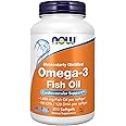 NOW Foods Supplements, Omega-3 180 EPA / 120 DHA, Molecularly Distilled, Cardiovascular Support*, 200 Softgels