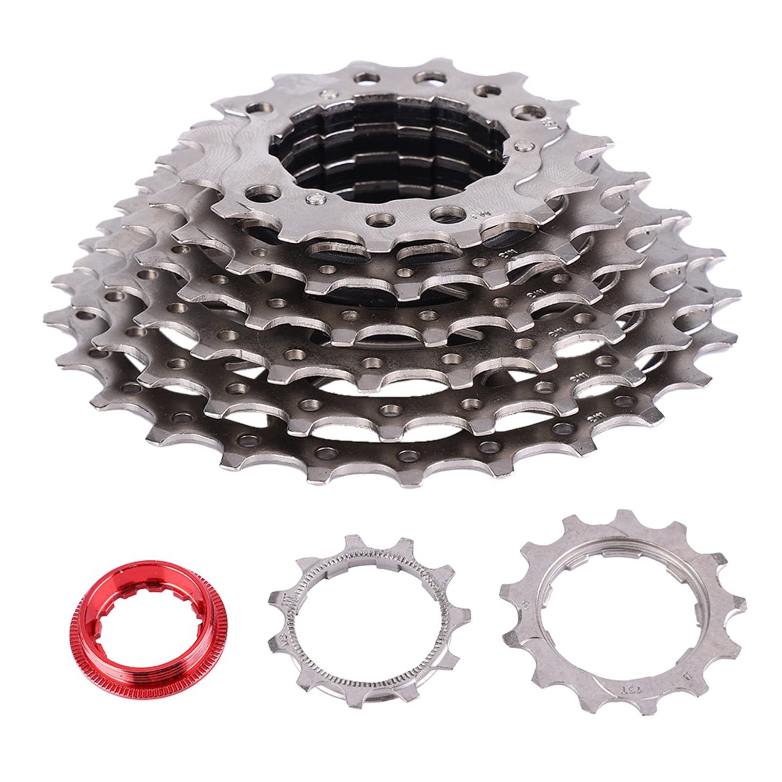Demeras Bike Freewheel 8 Speed 11-25T Steel Velocidade Bicycle Sprocket for Mountain Bikes Flywheel Outdoor Cycling Chain-Wheel Bike Accessories Compatible with Cassette Bicycle Gift Choice