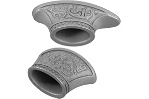 LOORGVEL 2pcs Stainless Steel Knife Bolsters and Guards for DIY Knife Making Accessories for Cutting