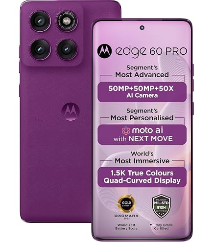 Amazon.com: Motorola Moto Edge 60 Pro 5G Ai (Tmobile Mint Tello