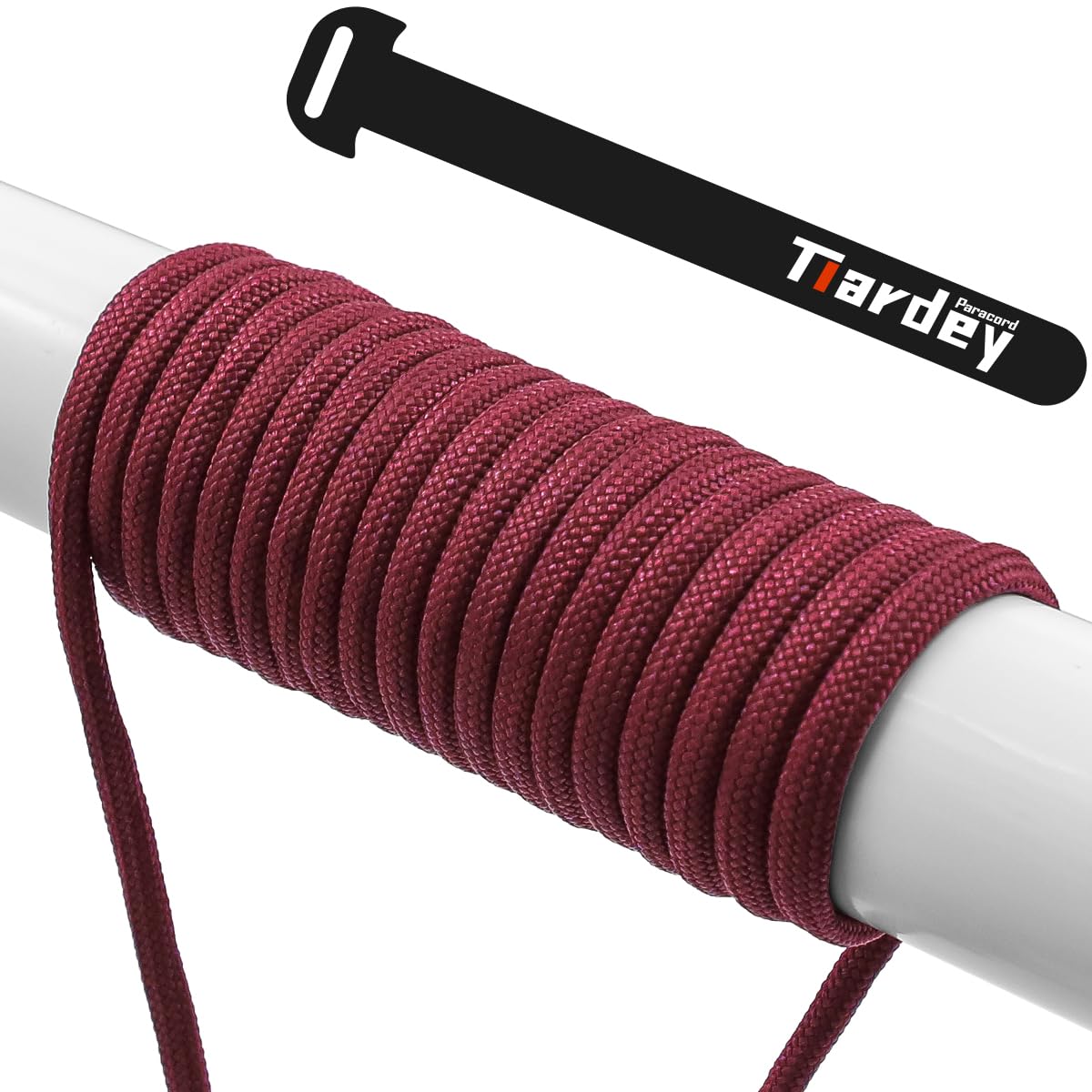 Tiardey PPF-073 Paracord 4mm 100ft (31m) 7 Core Strand,Tear-resistant,Nylon Cord,Mil Spec Type III Paracord,Holds up to 250kg for Outdoor Survival Camping