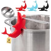Li&Zhao 3 PCS Funny Silicone Spoon Rest - Shark Spoon Rest for Stove Top Utensil Rest Kitchen Spoon Holder for Stove Organize