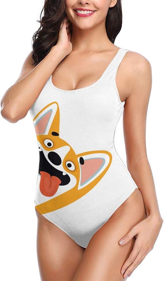 Amazon Co Jp スクール水着 水着 レディース コーギー 犬 面白い いぬ ワンピース ビキニ 連体式 水浴 水泳 温泉 可愛い Bolaco 服 ファッション小物
