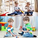 N/Q Toddler Non-Slip Socks 12 Pairs Anti-Skid Crew 1-10 Years Black Grey White view 6