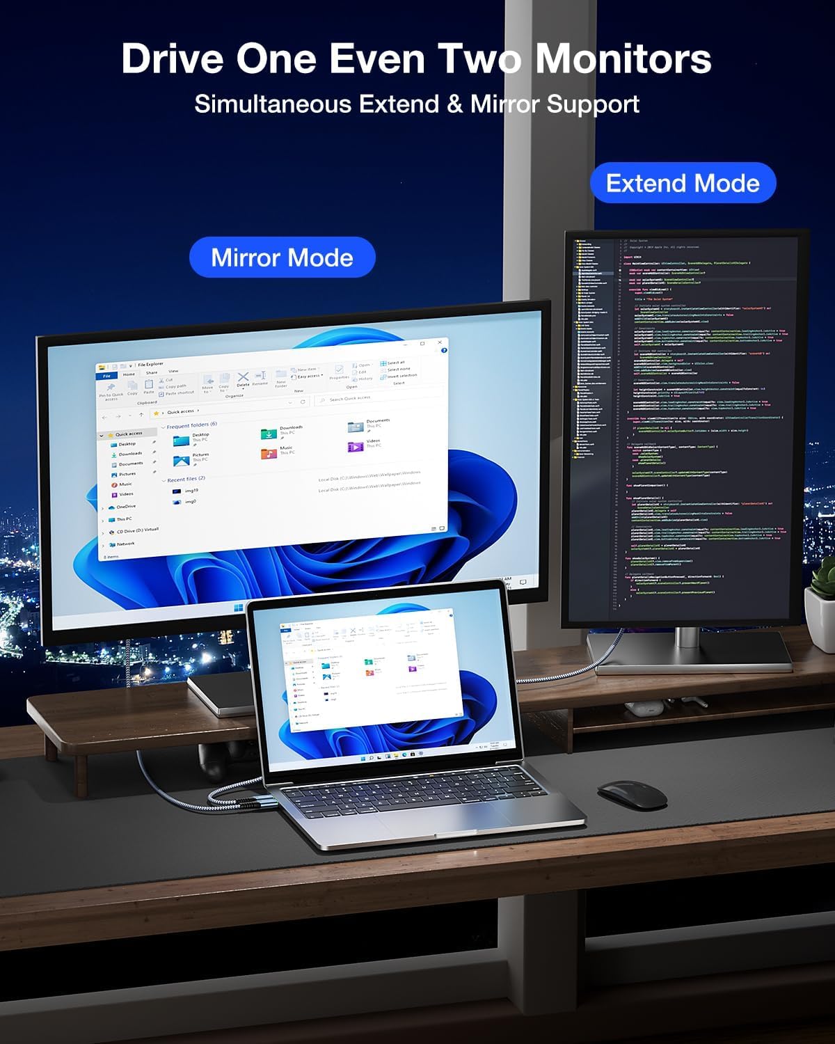 4K USB C auf HDMI Kabel,【2M】HDMI auf USB C Kabel Geflochten Thunderbolt 3/4 Kompatibel mit iPhone 15 Pro, MacBook Pro 2018/2017, MacBook Air/iPad Pro, Galaxy S23/S22/S10/S9, Surface Pro, XPS 4