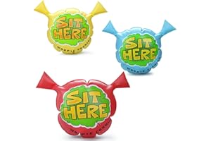 HUALEDI Whoopee Cushion for Kids Over 3 Years,[3 Pcs,9In] Large Cartoon Woopie Cushion Party Favor, Funny Prank Gag Novelty Trick Joke Gift and Toy for Kids Children Office Home