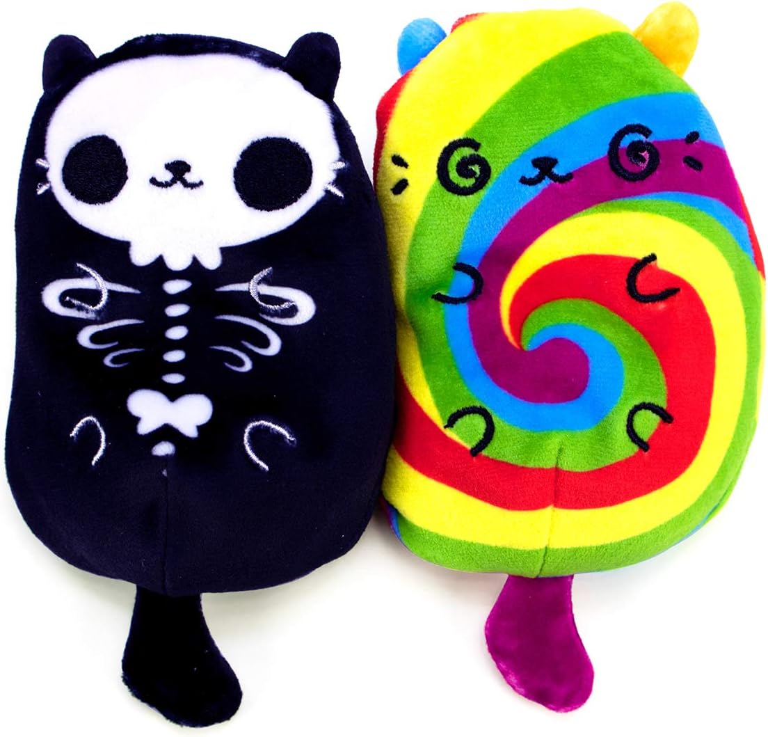 Cats vs Pickles Series 1: Skelecat and Festicat 2-Pack: Toys & Games