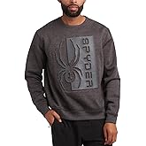 Spyder Mens Crewneck Sweatshirt - Soft Performance Fleece Pullover Sweatshirts for Men - Casual Gym Workout Mens Sweatshirt