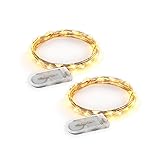 RTGS 2 Sets 20 LEDs Warm White Color String Lights