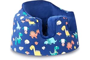 SMTTW Seat Cover Compatible with Bumbo Seat, Summer Cooling Seat Cover, Baby Seat Cover, Super Soft & Breathable Baby Seat Cover, Perfect Compatible with Bumbo Seat (Dinosaur)