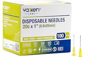 Vaxxen Labs Disposable 20G x 1" Luer Lock (Box of 100)