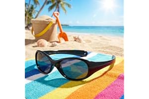 Kids Silicone Polarized Sunglasses for Boys & Girls UV400 Protection Classic Sunglasses for Children Outdoor Activities
