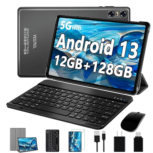 YESTEL 2024 Newest Android 13 Tablet 10 inch Tablet with 12GB RAM ...