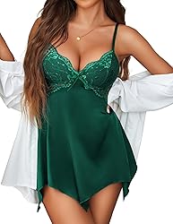 Avidlove Women Satin Nightgown Babydoll Lingerie