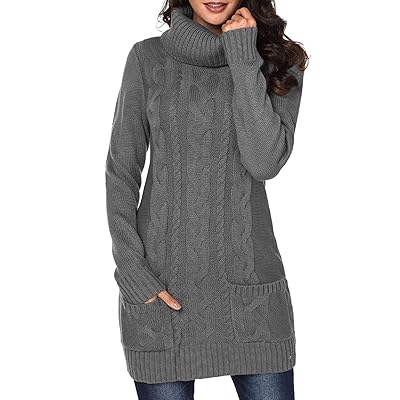 Women's Cowl Neck Cable Knit Bodycon Sweater Dress Zambia Ubuy