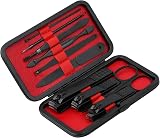 GLAMNE Manicure Set 10 in 1 Professional Stainless Steel with Leather Case view 2