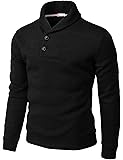 H2HMens Casual Slim Fit Pullover Sweatshirts Knitted Shirts Napping Inside