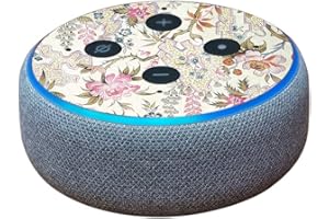 MIGHTY SKINS MightySkins Glossy Glitter Skin for Amazon Echo Dot (3rd Gen) - Floral Design | Protective, Durable High-Gloss Glitter Finish | Easy to Apply, Remove, and Change Styles | Made in The USA