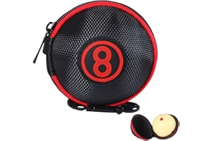 Billiard Ball Storage Bag,Portable EVA Circle Storage Bag with Alloy Buckle,Training Carrying Protector Accessory.