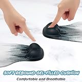 Hsurbtra Ergonomic Wrist Rest Mouse Pad 9.5 x 8.3 Inches White Forest view 3