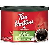 Tim Hortons Decaf, Fine Grind Coffee, Medium Roast, 640g Can
