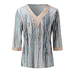 Cheifay Wowomens Vest 3/4 Sleeve Shirts for Women