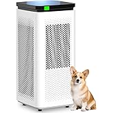 Air Purifiers for Home Large Rooms up to 3500 Ft², H13 True HEPA 0.1 Micron 99.97% Filtration with Carbon Filter, 235 CFM CADR, Removes Allergens, Pet Odor, Smoke, VOCs, 30dB Sleep Mode, PM2.5 Display