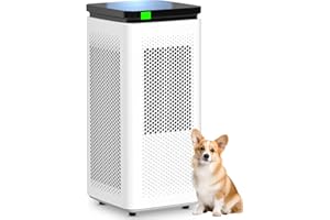 SIESEAN Air Purifiers for Home Large Rooms up to 3500 Ft², H13 True HEPA 0.1 Micron 99.97% Filtration with Carbon Filter, 235 CFM CADR, Removes Allergens, Pet Odor, Smoke, VOCs, 30dB Sleep Mode, PM2.5 Display