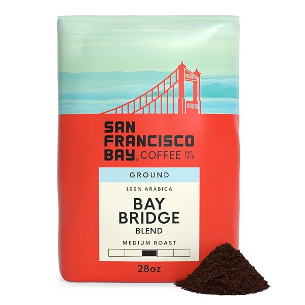 SAN FRANCISCO BAY GROUND COFFEE, BAY BRIDGE BLEND...