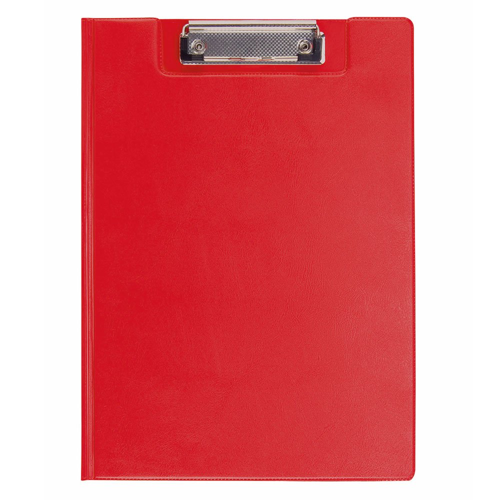 eBuyGB A4 Durable PVC Clipboard with Folding Cover - Red 1319105