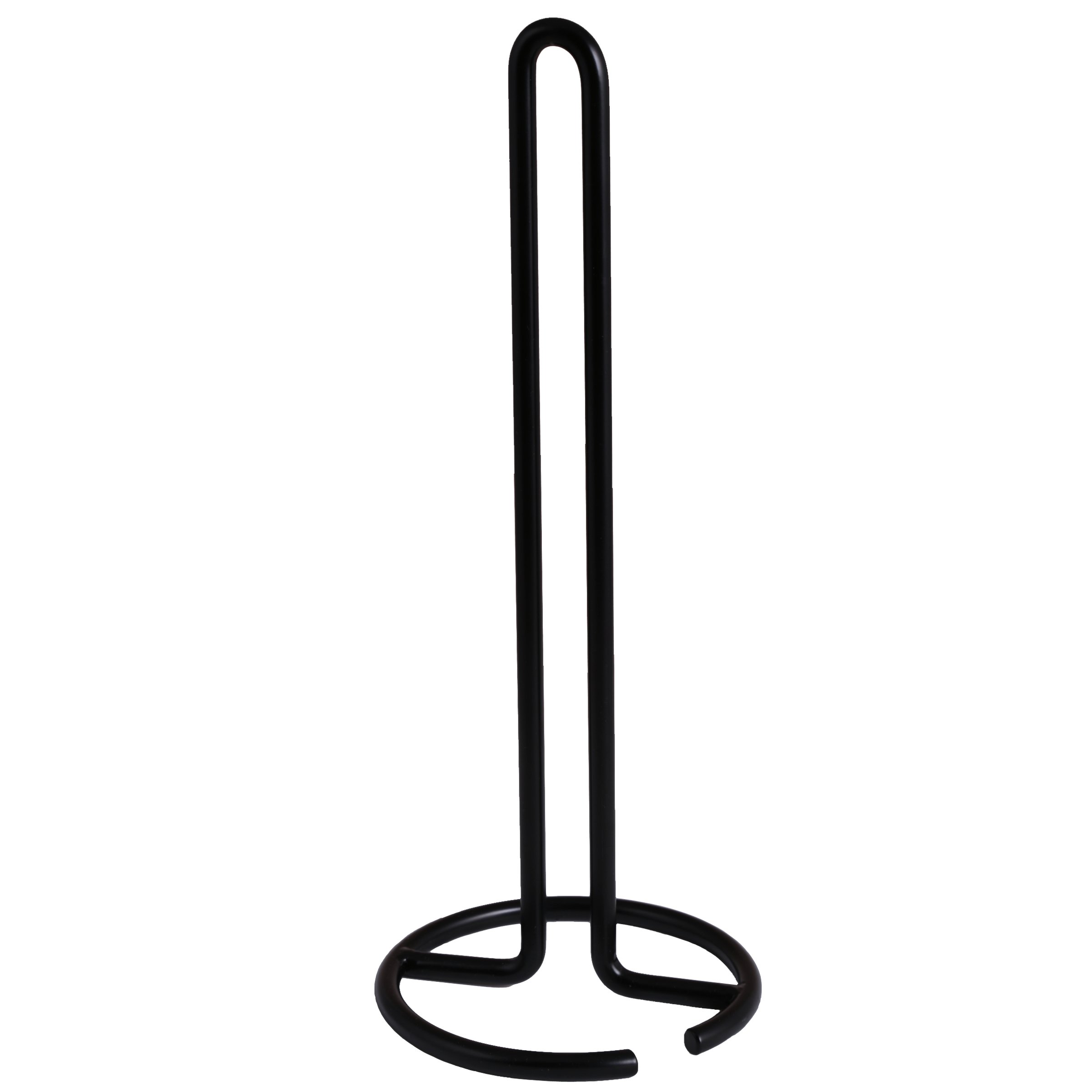 Photo 1 of Creative Home Heavy Duty Iron Wire Paper Towel Holder Kitchen Towel Stand for Kitchen Countertop Dining Table, 4.8" Diam. x 11.8" H, Black Powder Coating