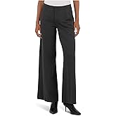 KUT from the Kloth Womens Meg - Wide Leg Pants with Trouser Pockets in Charcoal