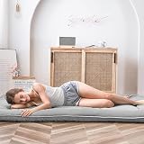 MAXYOYO Japanese Floor Futon Mattress Double Gray Tatami Mat Foldable view 4