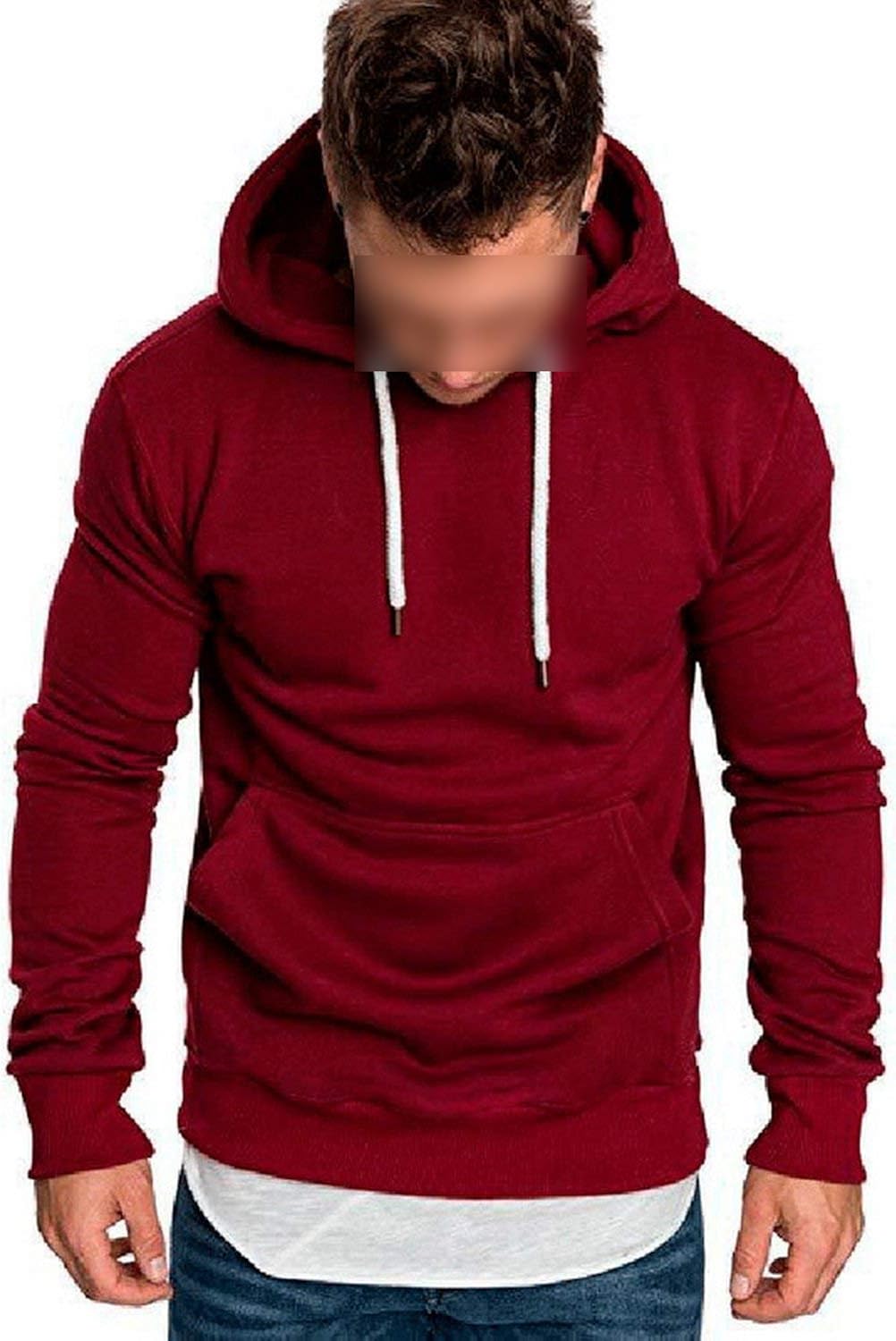 Little SU Men Solid Pullovers Fashion 