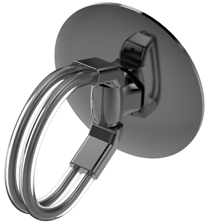 Aduro Cell Phone Ring Holder, 3 in 1 Universal Phone Ring Stand Car