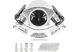 GSTP For LS LS1 LS2 LS6 Intake Manifold with Cathedral Port Compatible with Chevy 4.8 5.3 5.7 6.0 L (102MM Silver)