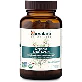 Himalaya USDA Organic Shatavari Capsules - Shatavari Capsules for Women, Promotes Hormone Balance and Menstrual Cramp Relief - Vegan, Gluten Free, 1300 mg, 60 Caplets