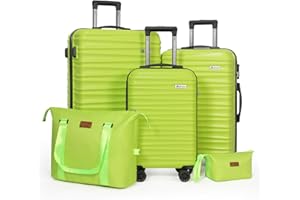 Luggage Set 3 Pieces (20/24/28) -Suitcase Set - Carry on Luggage with Wheels - Check-in Luggage - PC + ABS Durable Suitcase R