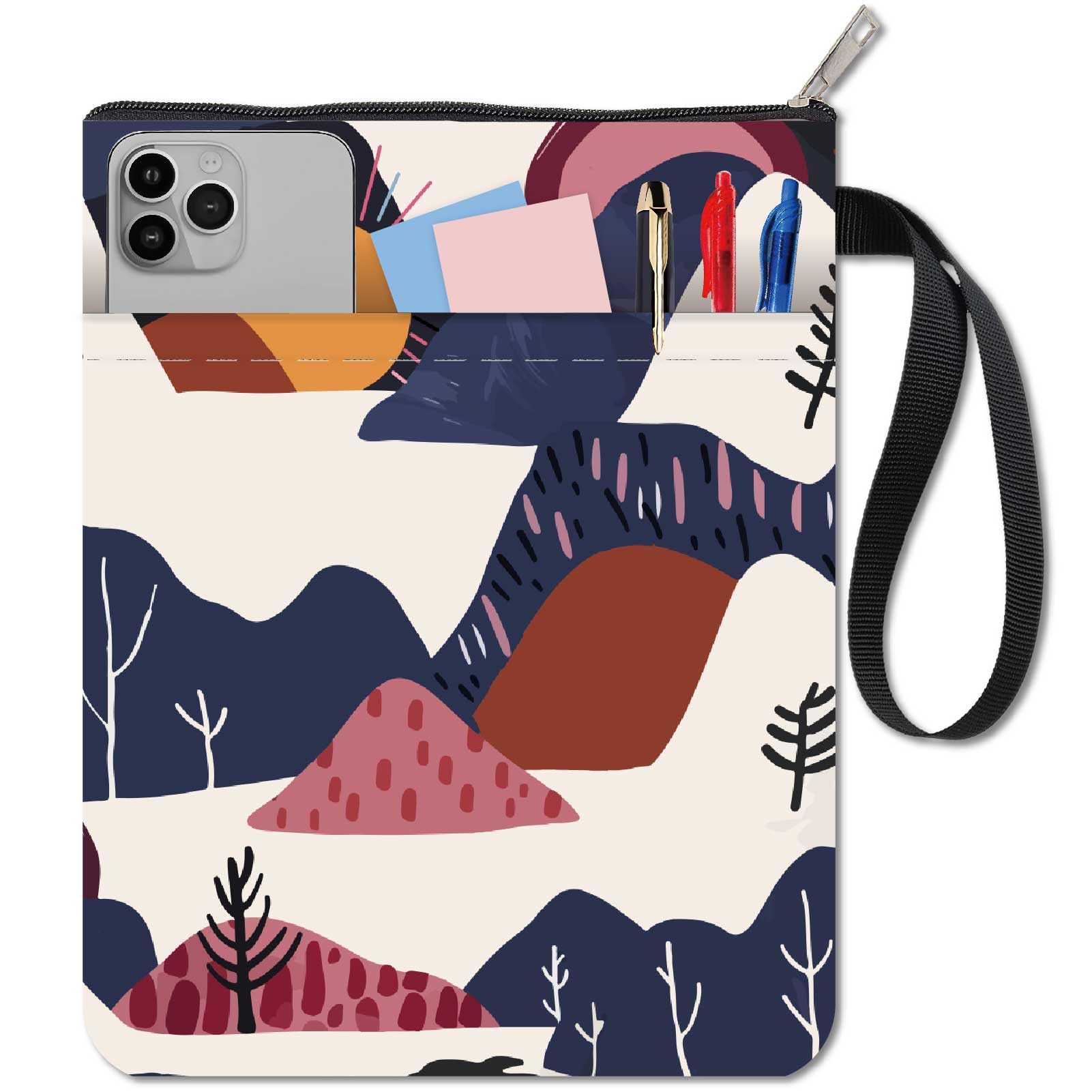 CRASPIRE Desert Sunset Book Sleeve with Zipper Pocket Book Cover Washable Cloth 11 x 8.7 Inch Book Protector Pouch for Bookish Reader Librarian Bookworm Bibliophile Hardcover Paperback Club Gifts