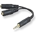 Belkin F8V234 Speaker and Headphone 3.5 mm AUX Audio Cable Splitter,Black
