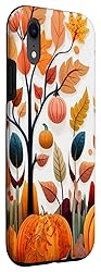iPhone XR Fall Leaves autumn pumpkin pattern autumn