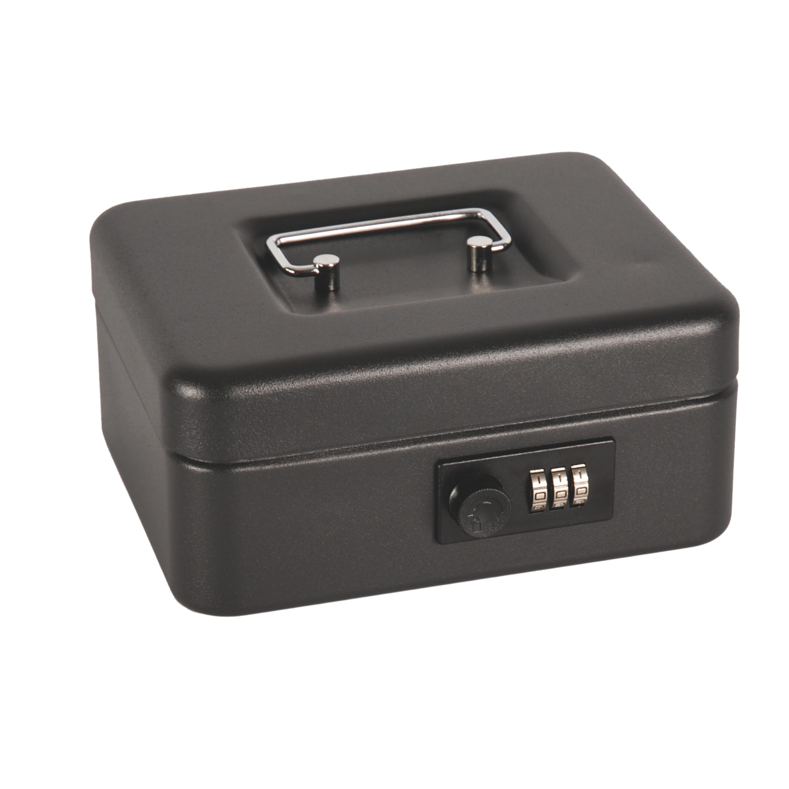 Cathedral Products 8 Inch Steel Cash Box with Combination Lock | Durable & Secure | Portable Design with Lift-Out Tray