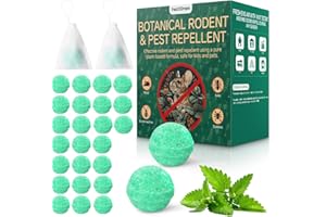 PESTXDROPS Mice Rats Repellent 28 PCS, Peppermint Oil Moth Balls for Mouse Rodent Deterrent, Natural Pest Control Pouches for Roaches, Ant, Cockroach, Spider, Safe for Humans & Pets, Indoor and Outdoor Use