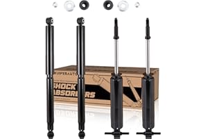 ‎KUIPERAUTO 4PCS Front & Rear Struts Assembly 344398 344385 Compatible with Dodge Ram 1500(2WD) 2002-2008 Shock Absorbers Coil Spring Assembly Replacement