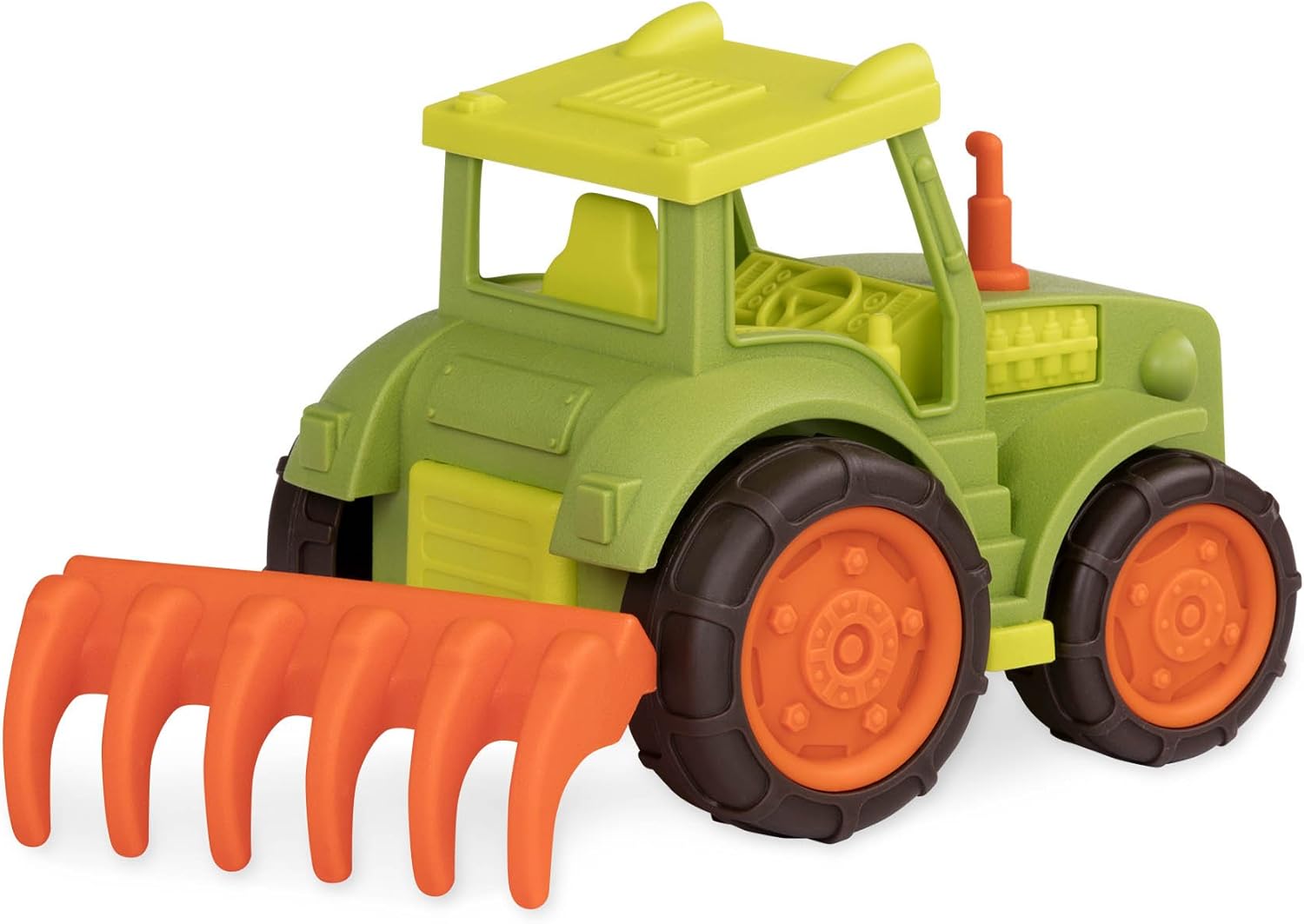 Battat - Wonder Wheels - Tractor With Rake - Developmental Farm Toy for Kids Toddlers - Durable & Sturdy Toy Truck - 1 year + - Image 3